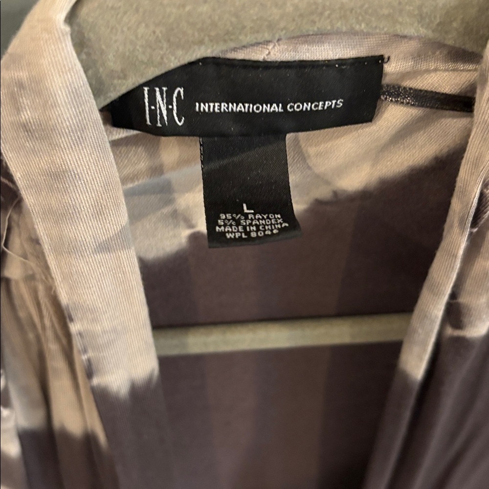 INC Brown gray Cardigan to dye size L - Picture 5 of 6